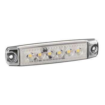 FANALE LATERALE 6 LED BIANCO