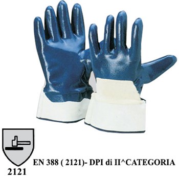 GUANTO IN NBR BLU TAGLIA 9