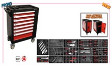 CARRELLO PORTAUTENSILI 7 CASSETTI E 197 UTENSILI CON VANO LATERALE