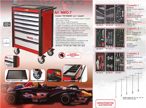 CARRELLO COMPLETO 155 UTENSILI