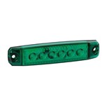 FANALE LATERALE 6 LED VERDE DX-SX FANALE LATERALE 6 LED VERDE DX-SX