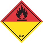 ADESIVO CL.5.2 COMBURENTI O PEROSSIDI ORGANICI 30X30