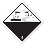 ADESIVO CL.8 MATERIA CORROSIVA 30 x 30 ADESIVO CL.8 MATERIA CORROSIVA 30 x 30
