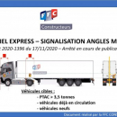 ADESIVO ANGOLO MORTO "ANGLES MORTS" MISURA 25X17CM - CAMION