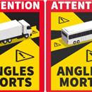 ADESIVO ANGOLO MORTO "ANGLES MORTS" MISURA 25X17 CM - IMMAGINE BUS