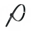 FASCETTA PLASTICA NERA - DENTE IN PLASTICA 4,5X280